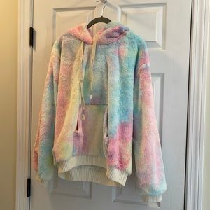 Large POL furry cotton candy 🍭 hoodie